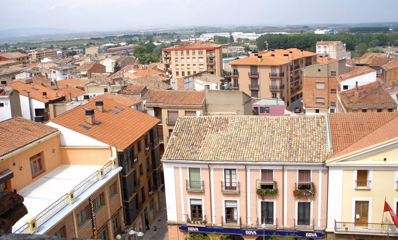 Vista de Alfaro desde la colegiata