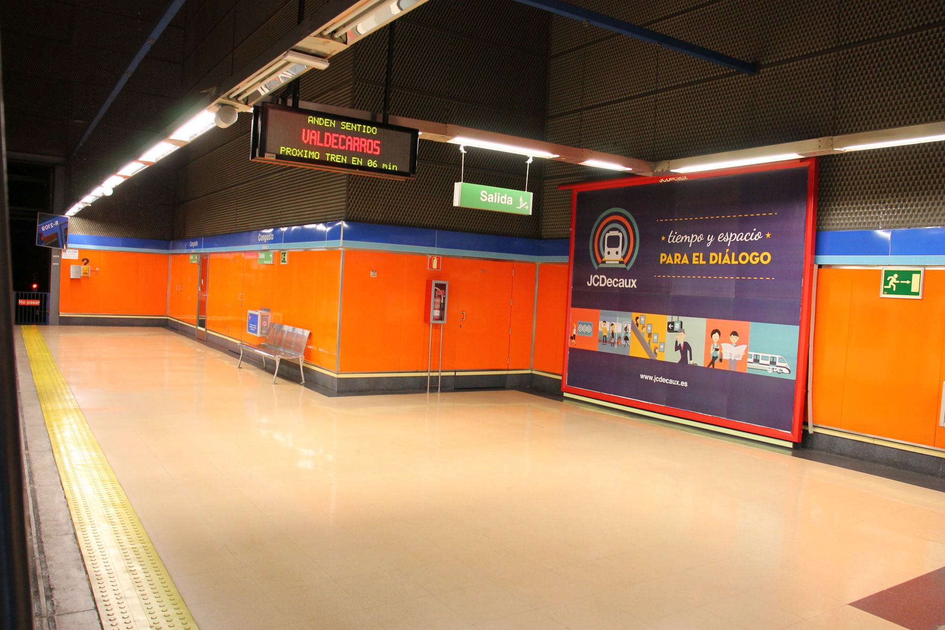 Congosto station. Madrid Metro.