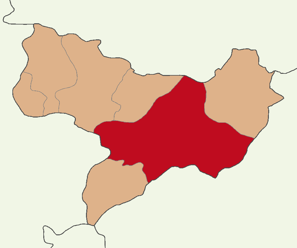 Amasya Merkez ilçesinin konumu
