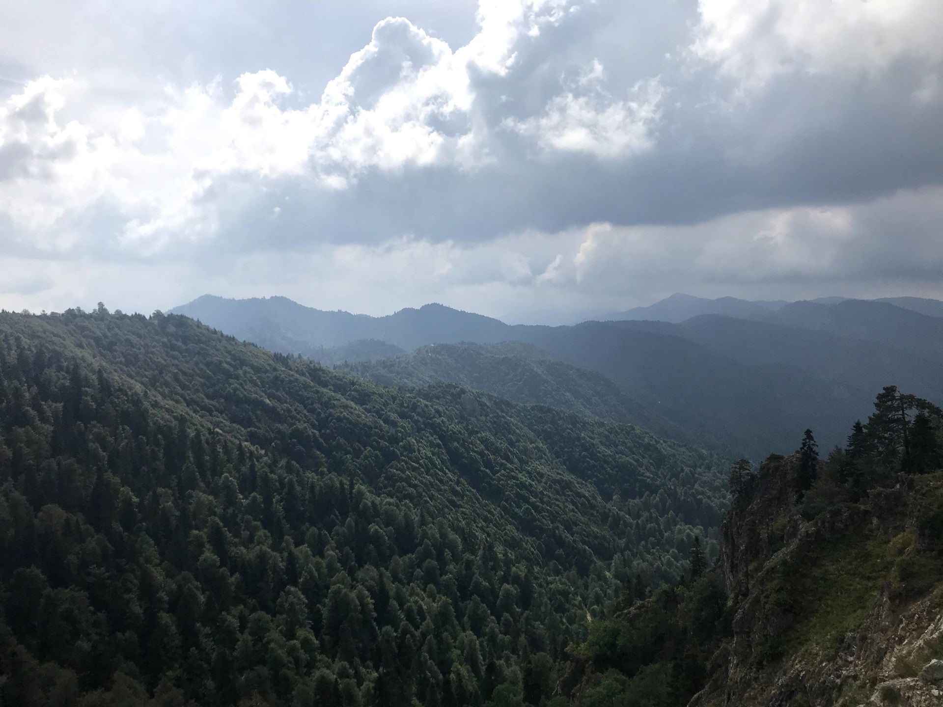 This is the way to the Bolu Yedigoller.