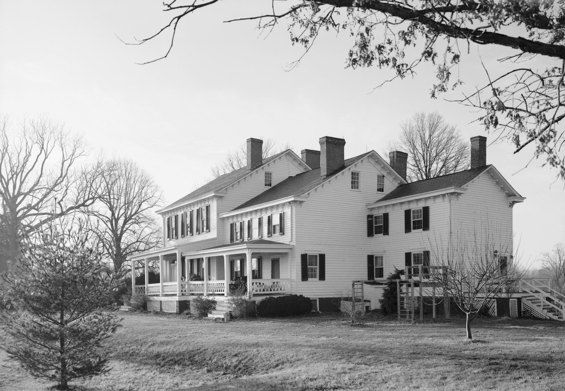 The Cottage: PERSPECTIVE VIEW OF SOUTH (FRONT), LOOKING NORTHWE…