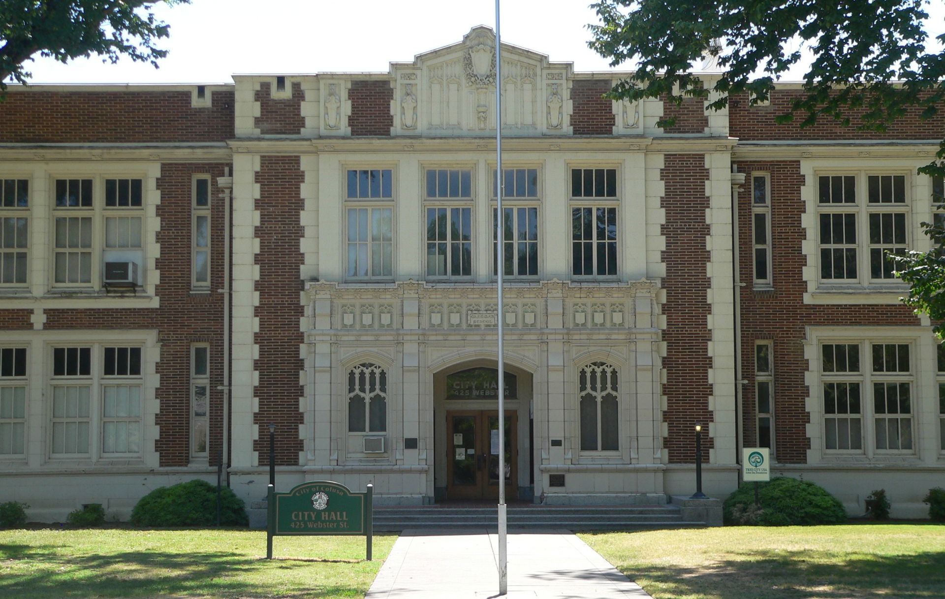 Colusa City Hall, formerly Colusa Grammar School, located at 42…