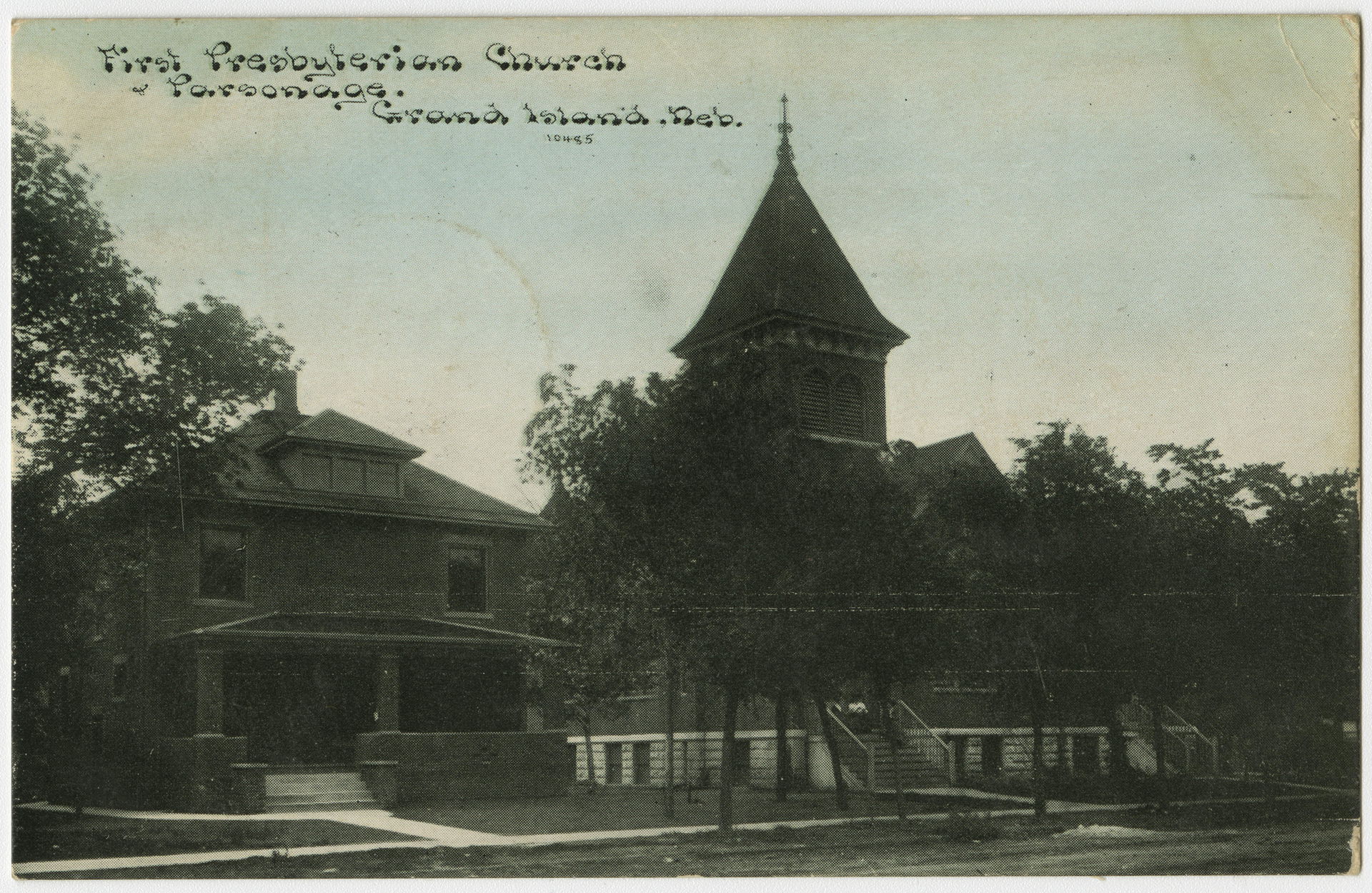 First Presbyterian Church in Grand Island, Nebraska from a pre-…