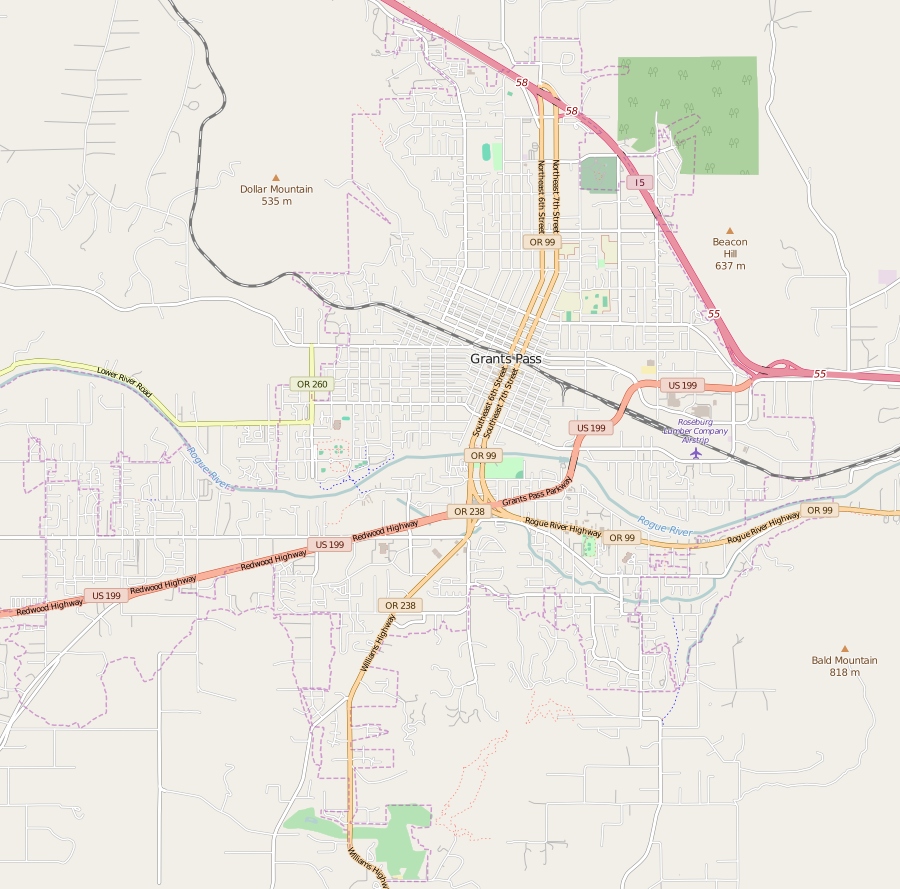 Map of Grants Pass Oregon.This map of Grants_Pass_OR was create…