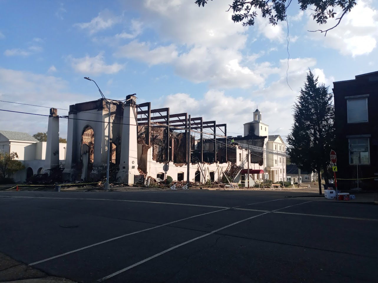 The ruins of First Methodist in Marshall, Texas stand in ruins …