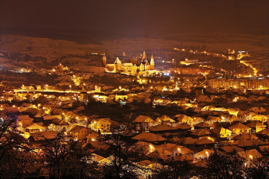 Hunedoara skyline view