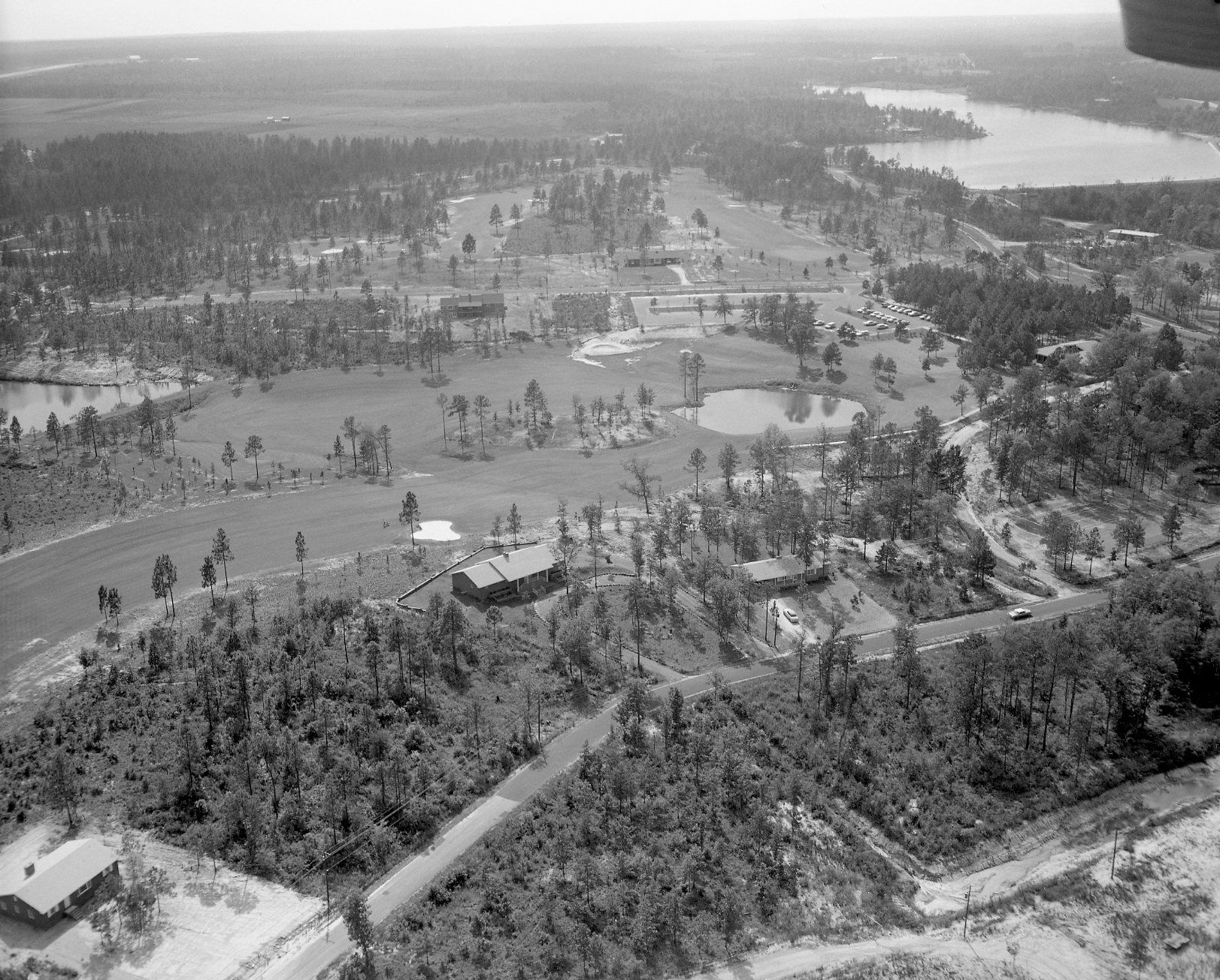 Aerial view of the Pinehurst Golf Course in Pinehurst, North Ca…
