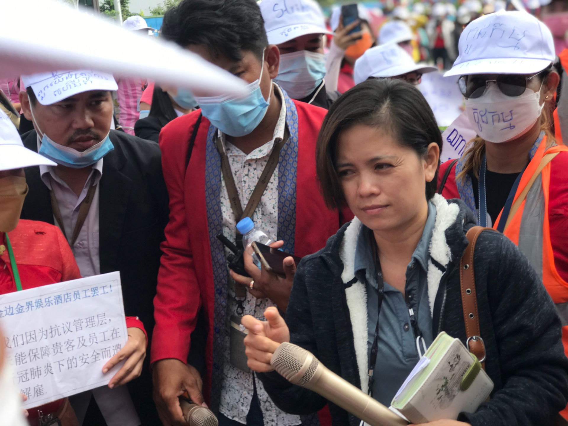 FILE - Chhim Sithar, head of the Labor Rights Supported Union o…