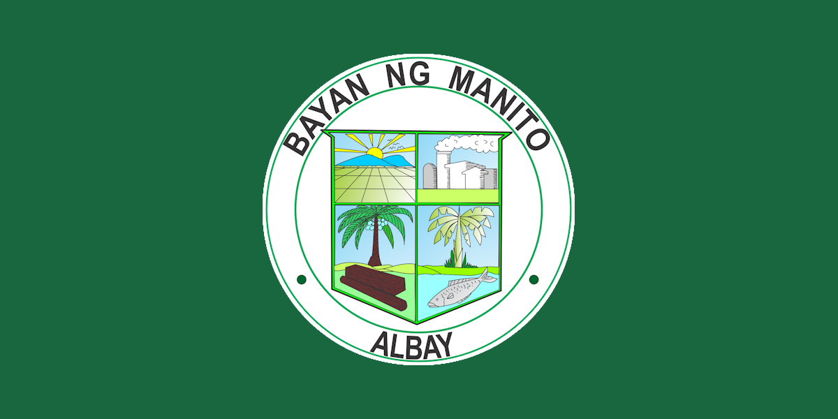 Flag of Manito, Albay
