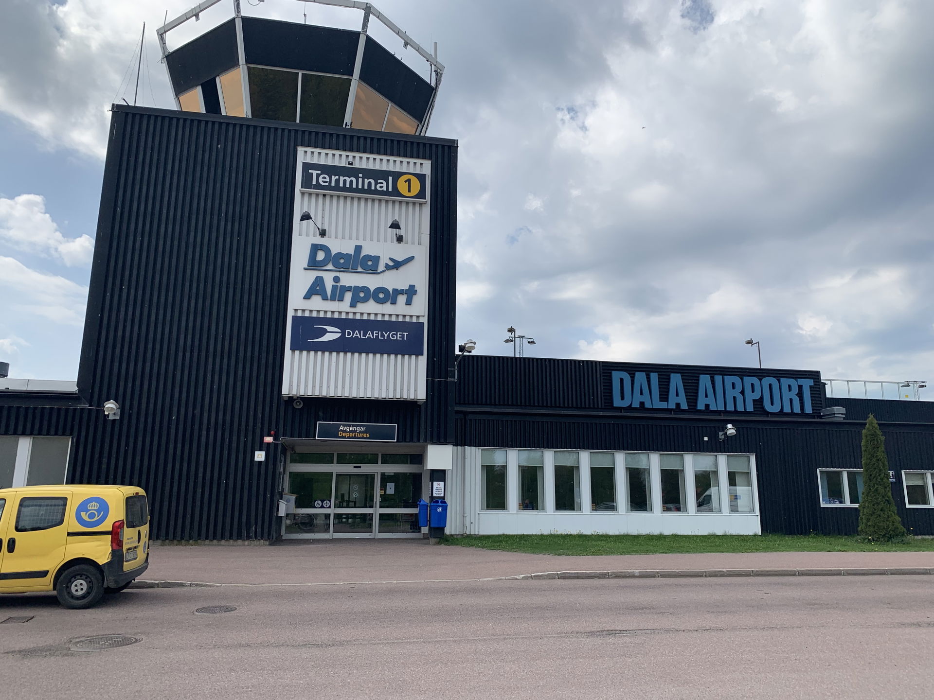 De luchthaven van Dalarna in Borlänge