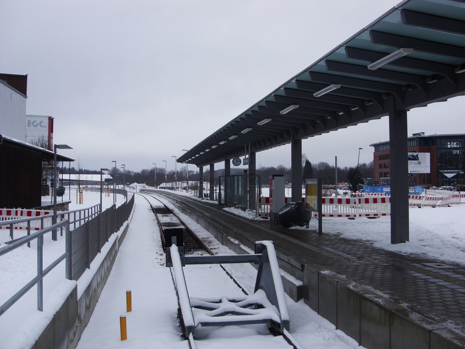 The southern end of the flag stop (formerly a train station) of…