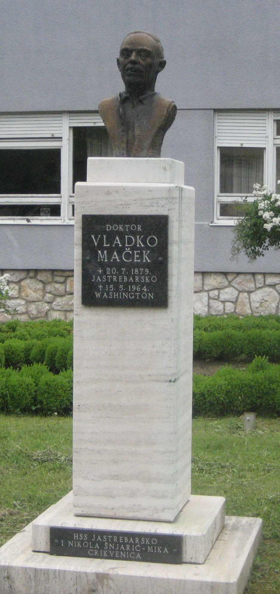 Vladko Maček Memorial, Jastrebarsko, Zagreb