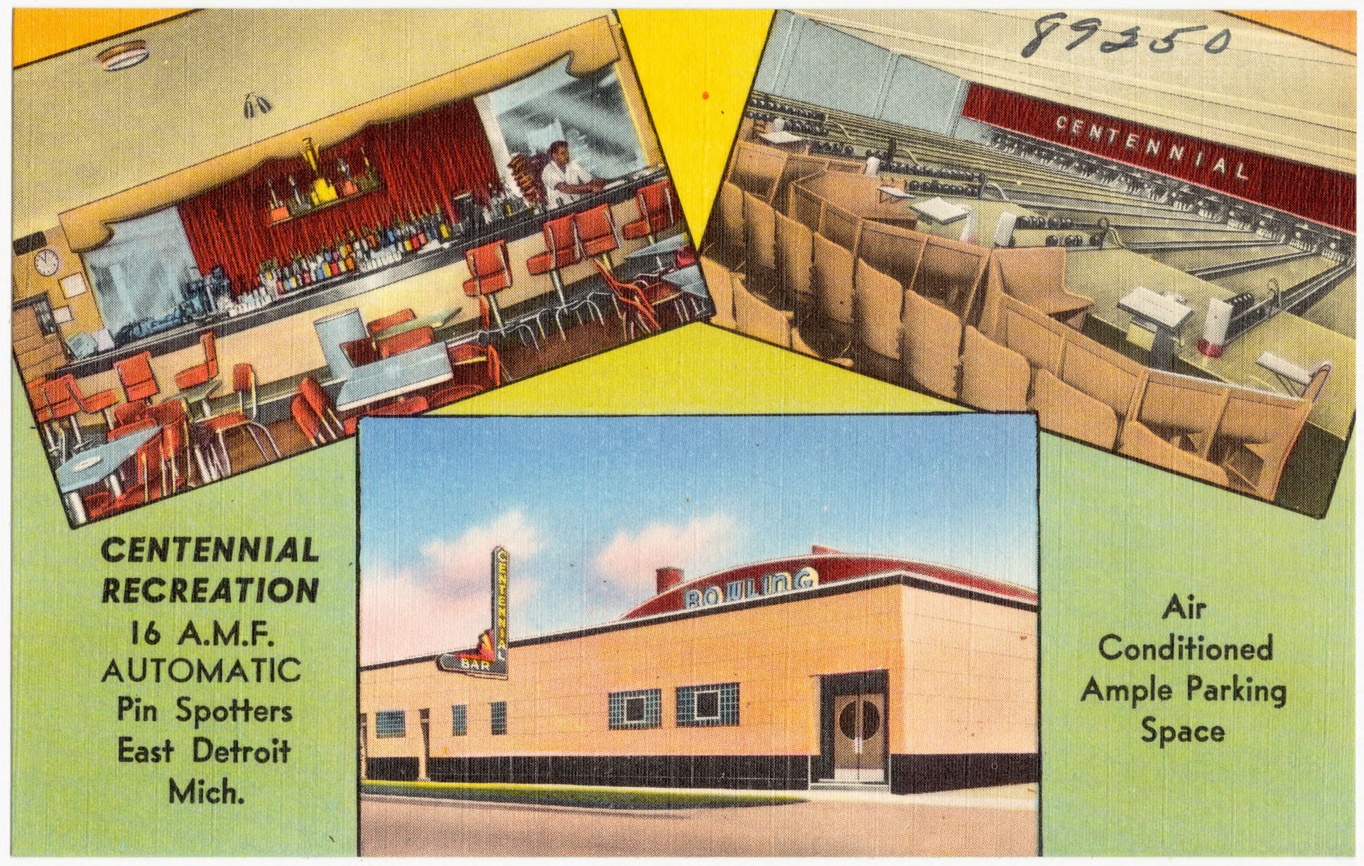 Title: Centennial Recreation, 16 A. M. F., automatic pin spotte…