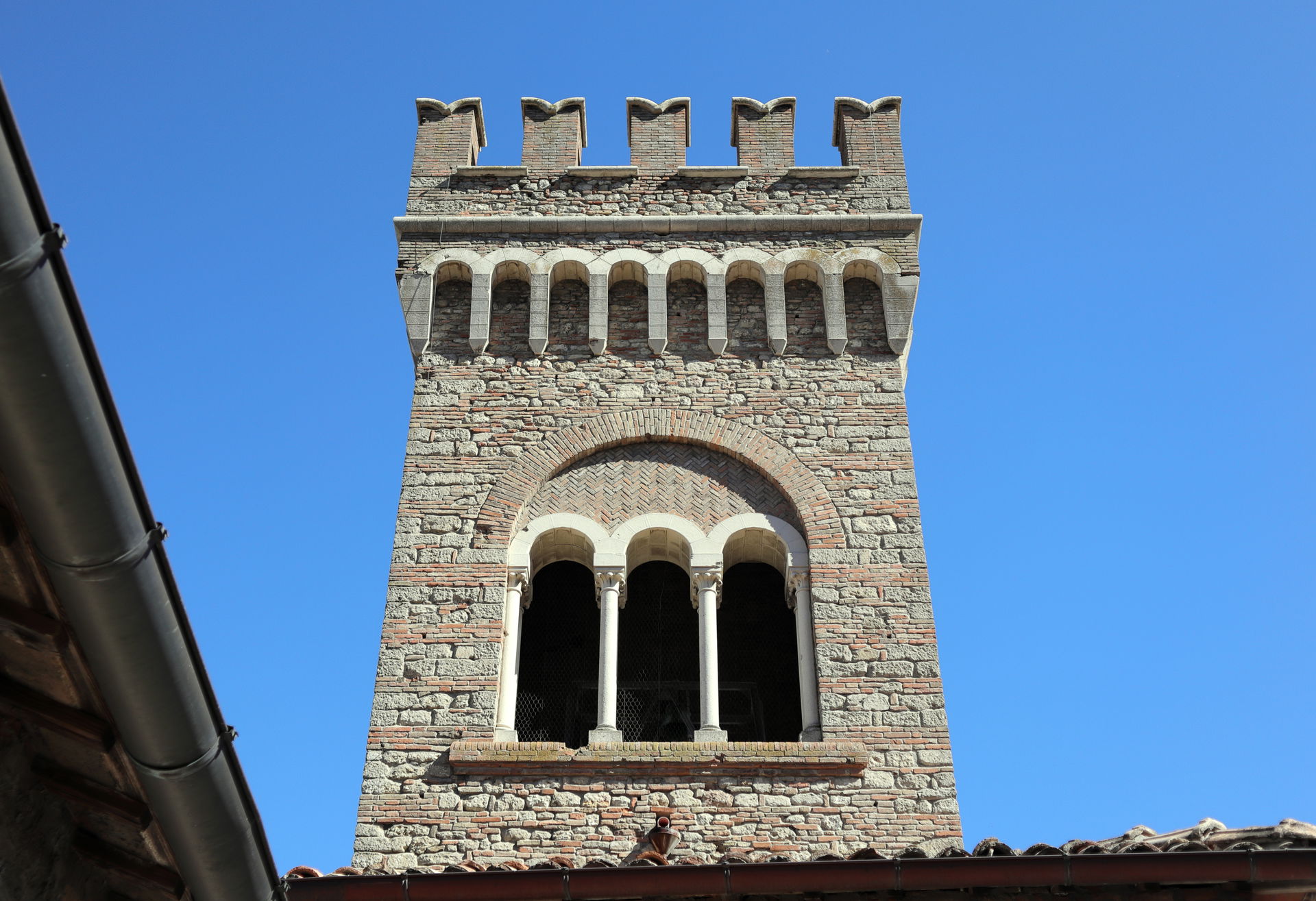 Bertinoro: Torre dell'orologio - Vista da via Andrea Costa.