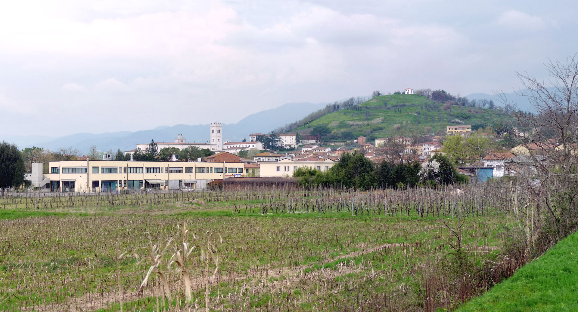 Panorama of Porcari, Province Lucca, Italy