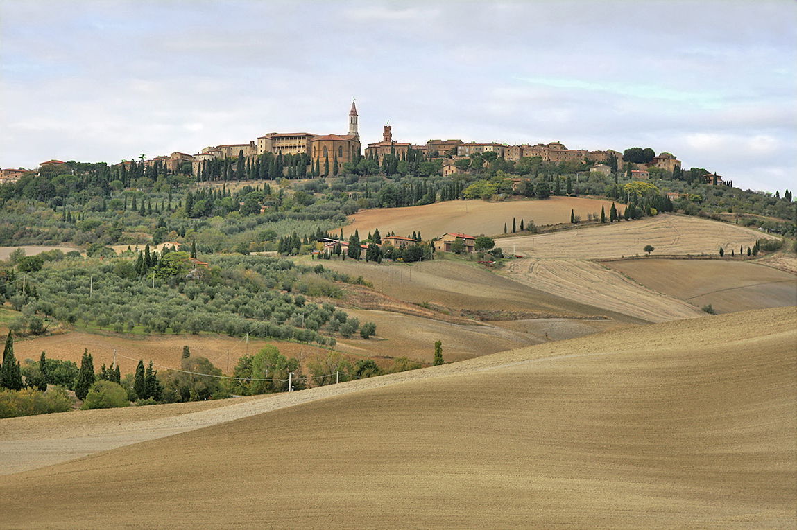A view of Pienza, Italy