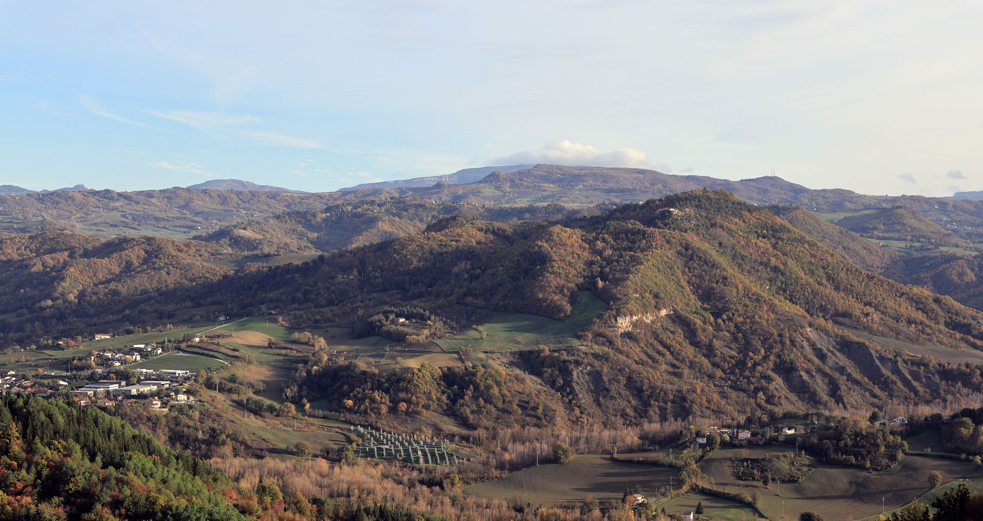 Panoramic view from Sarsina (Emilia-Romagna)