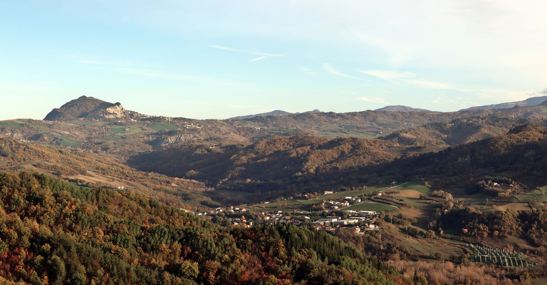 Panoramic view from Sarsina (Emilia-Romagna)