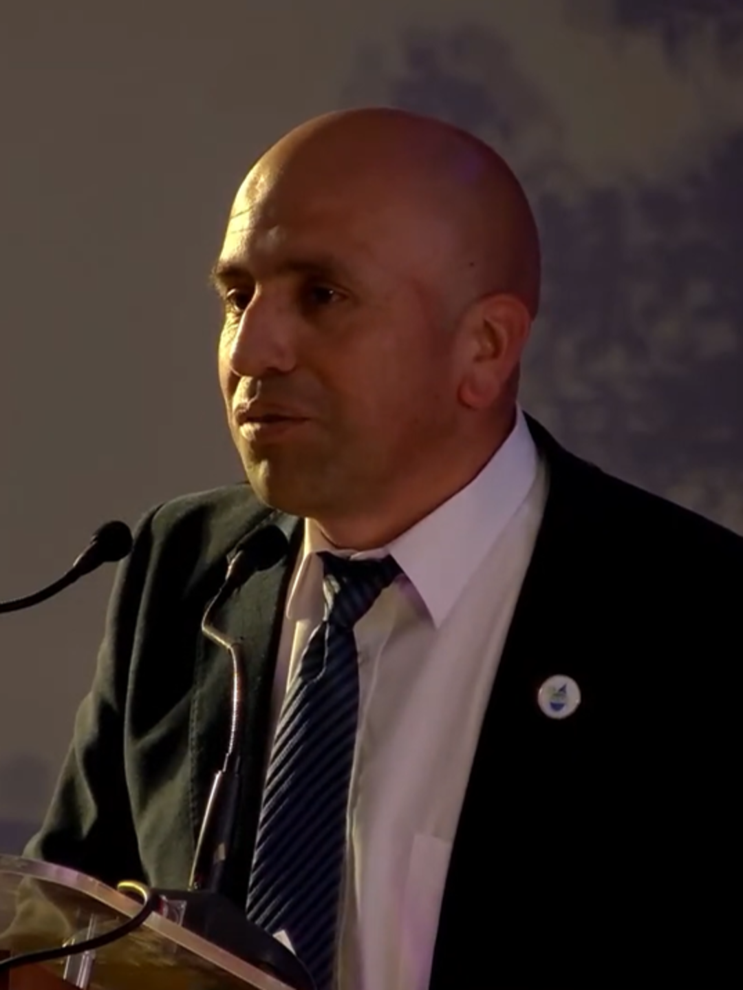 El alcalde de Olmué, Jorge Jil Herrera, durante la Cuenta Públi…