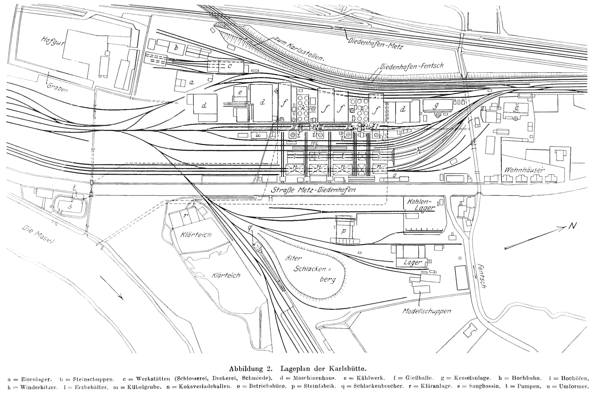 Description of the steel works of Thionville, Moselle, France, …