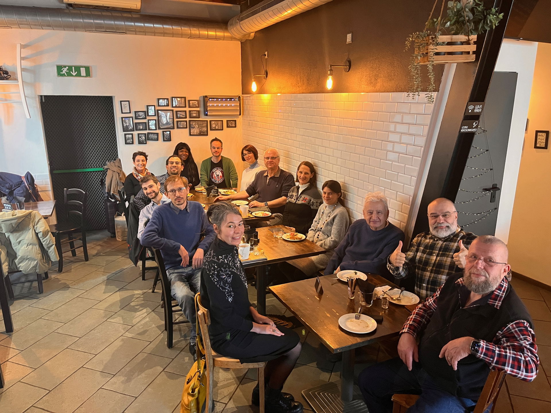 The brunch organised by Wikimedia CH in Chiasso in January 2025.