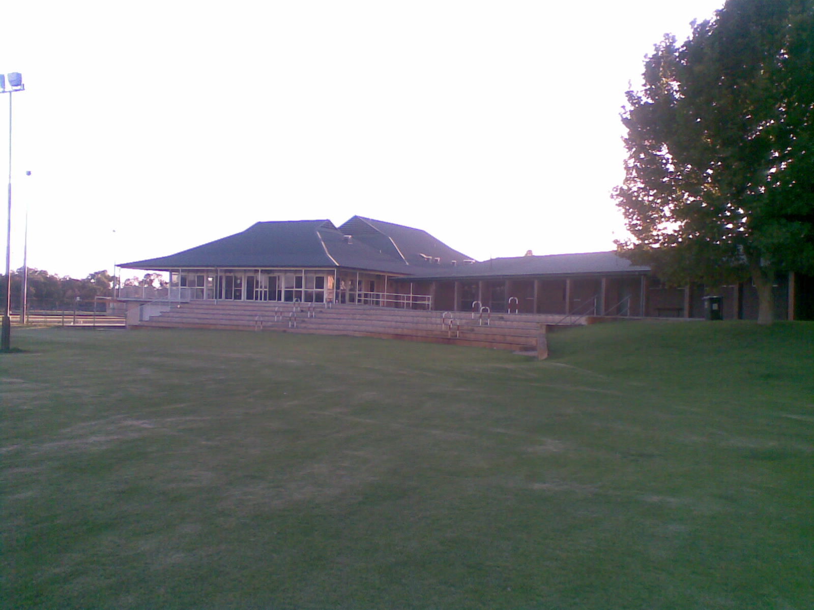 Leeming strikers home ground. From L to R New clubroom, old clu…