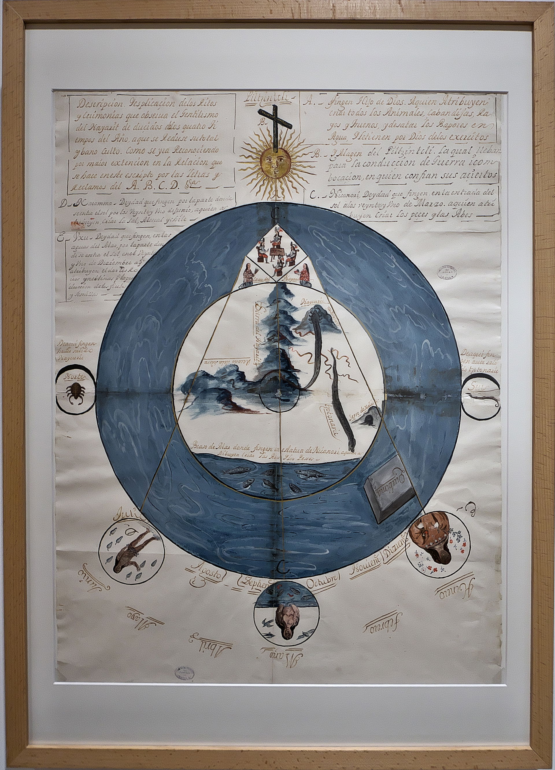 Archivo General de Indias. Estampa, tinta y aguada sobre papel,…
