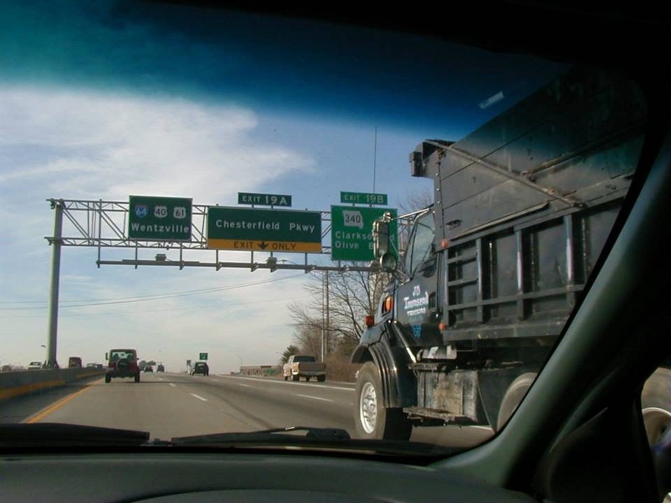 This is the Route 340, Olive Blvd, Clarkson Rd exit from Inters…