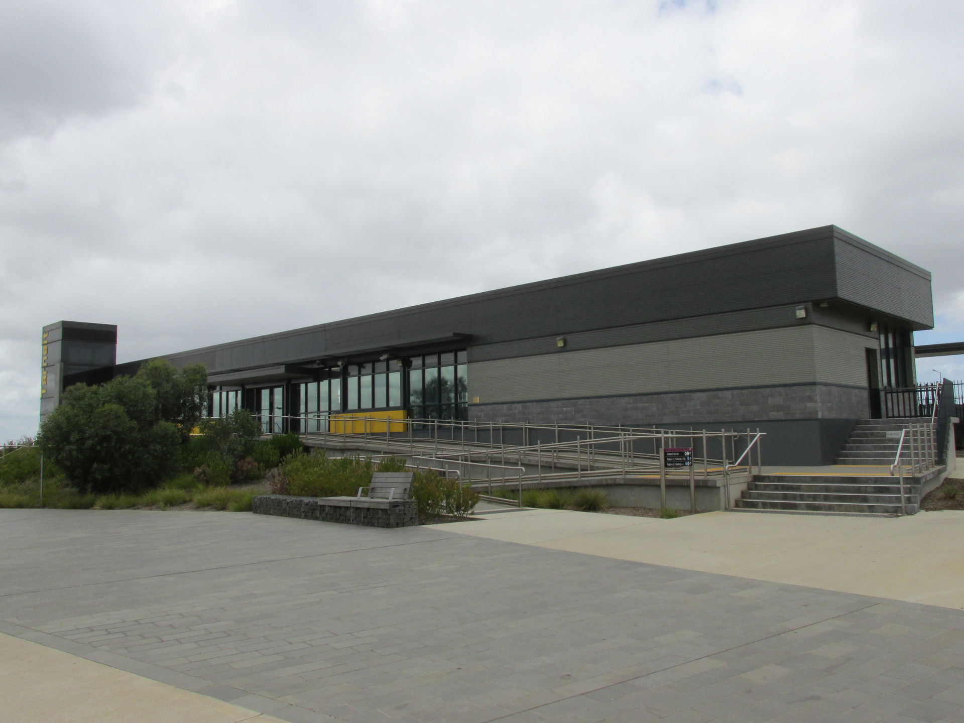 Main building at Tarneit railway station, Tarneit, Victoria.