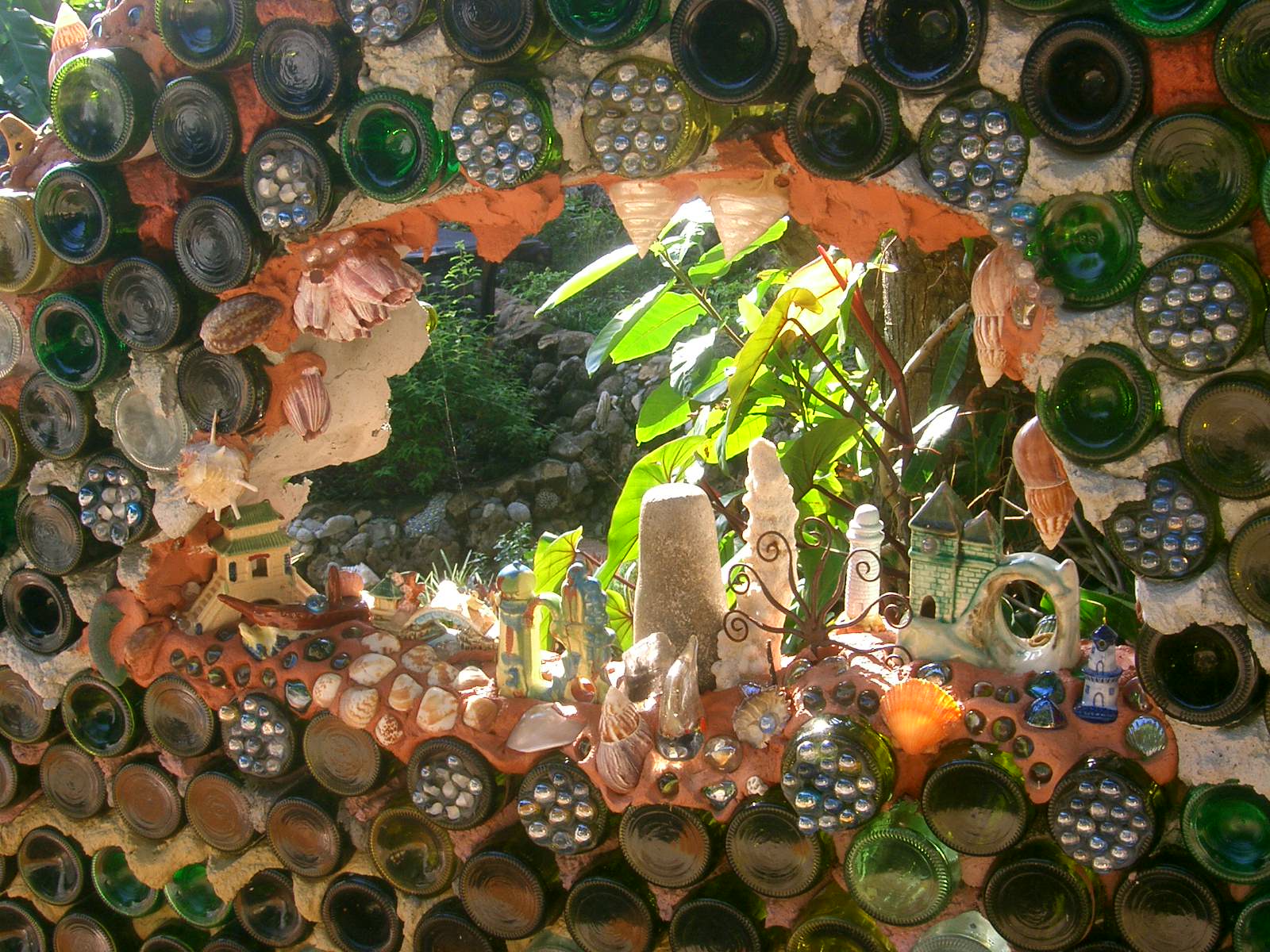 A glass grotto at the Unique Jade Seahorse Restaurant