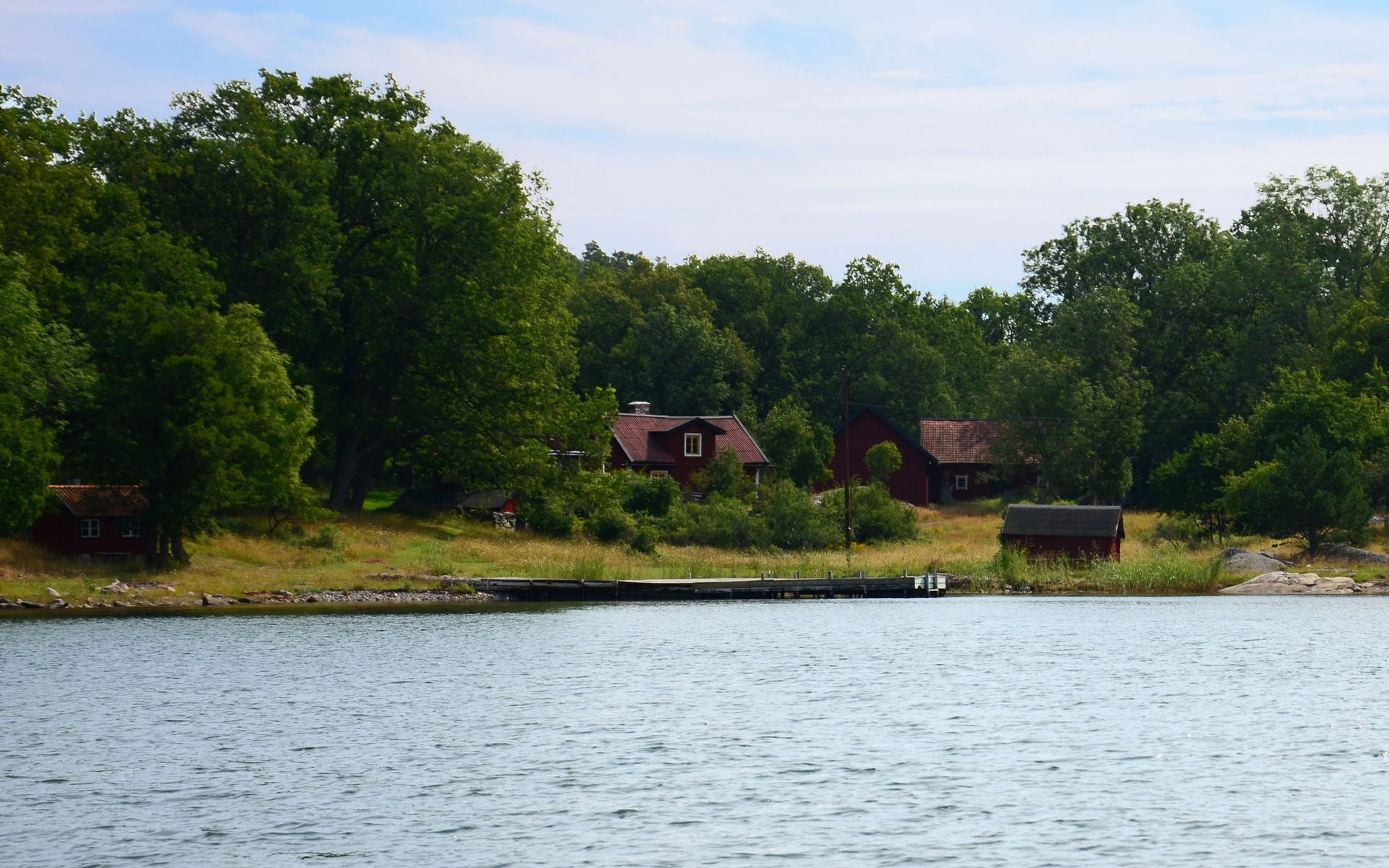Stora Ägnö gård på Ägnö, Stockholms skärgård.