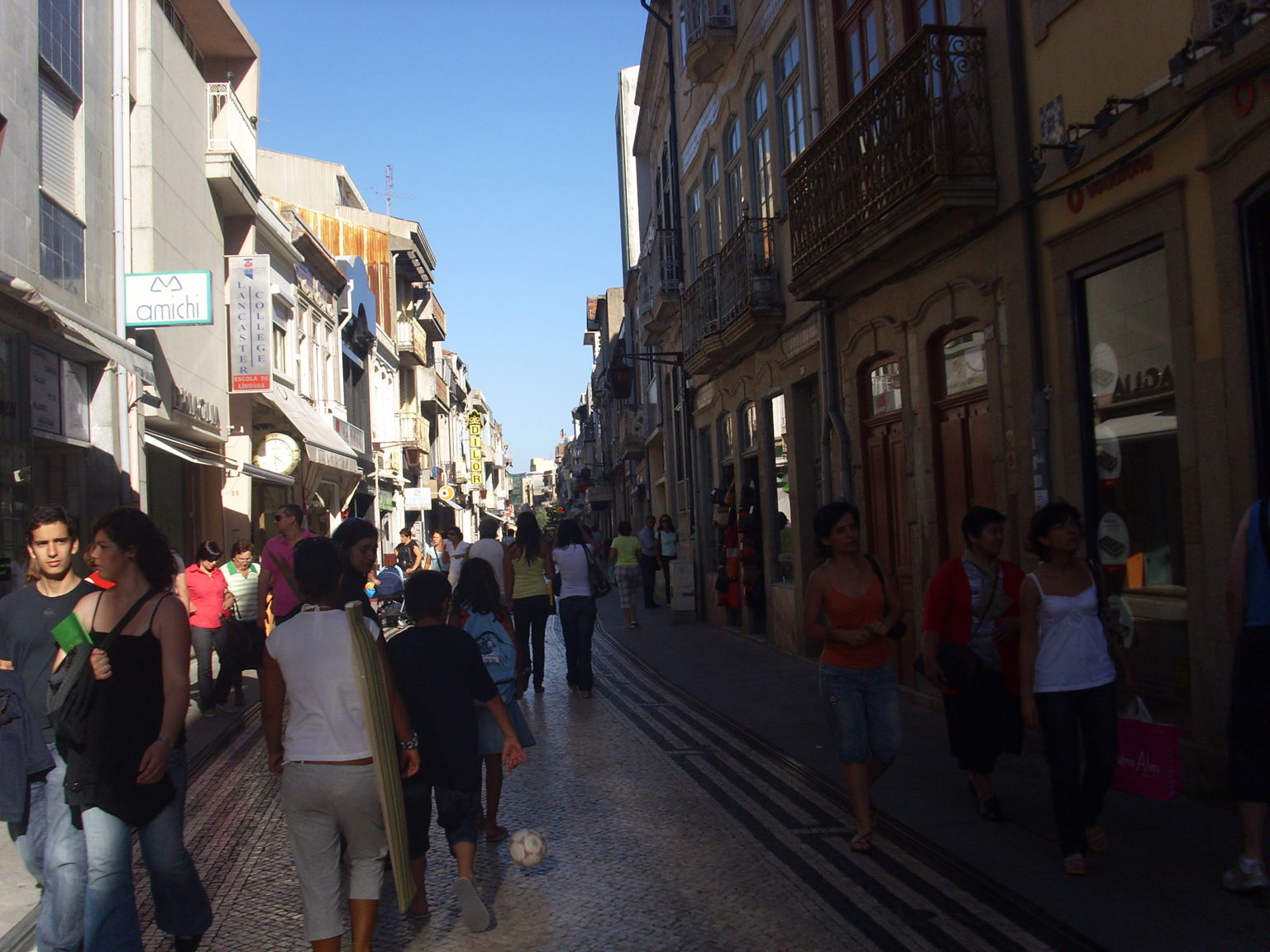 Rua da Junqueira - traditional shopping street in Póvoa de Varz…