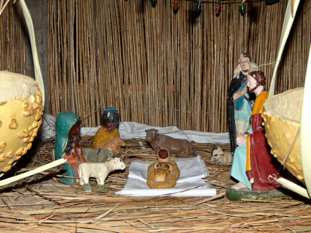 The nativity in the church in Fadiout