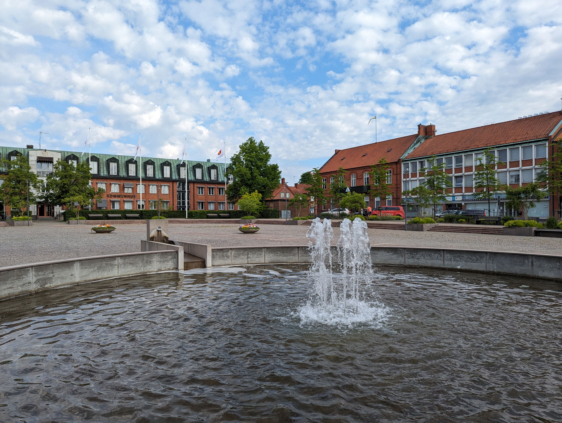 Stortorget i Svedala den 1 juni 2024.