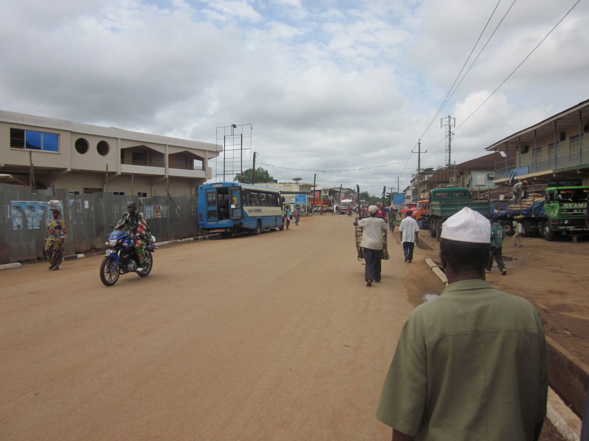 Street in Kenema, Sierra Leone, West Africa