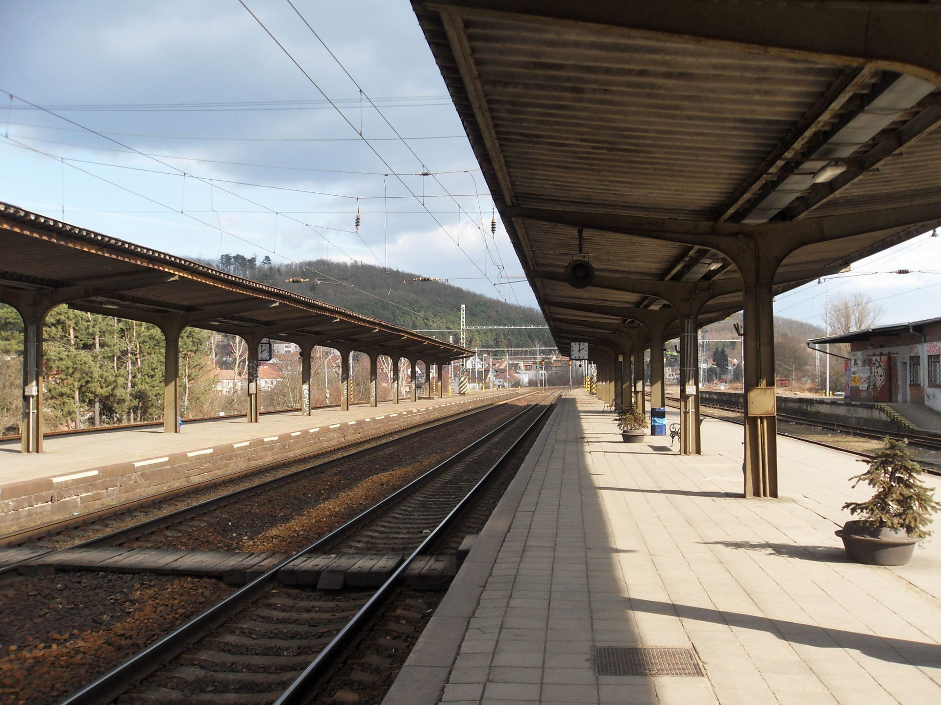 Train station, Kuřim, Czech Republic