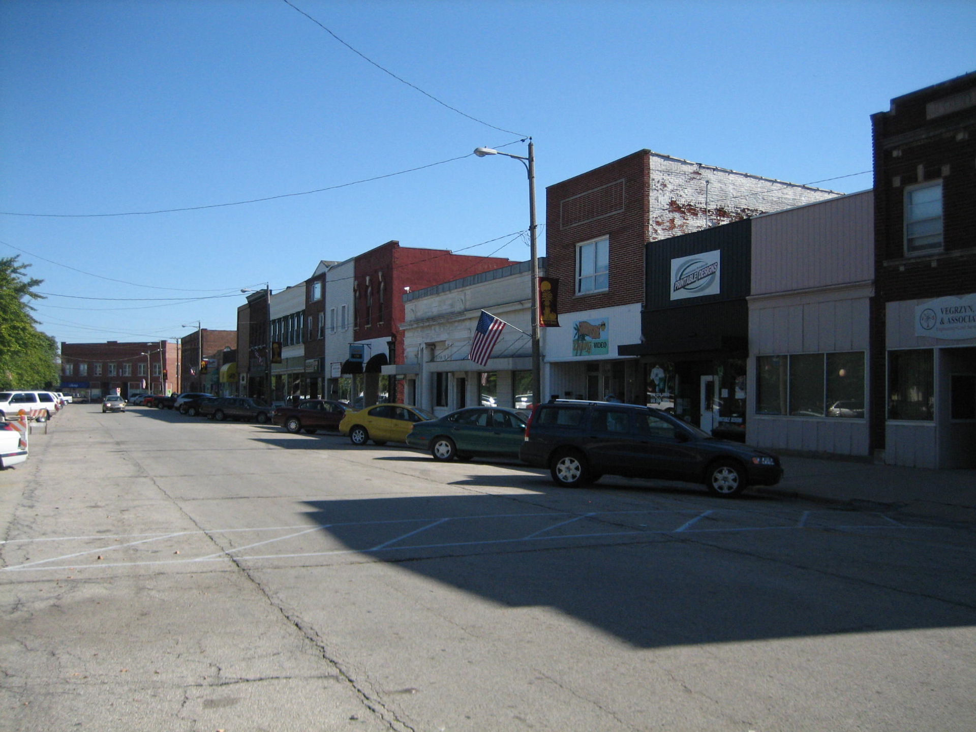 Dwight, Illinois, USA. Downtown.
