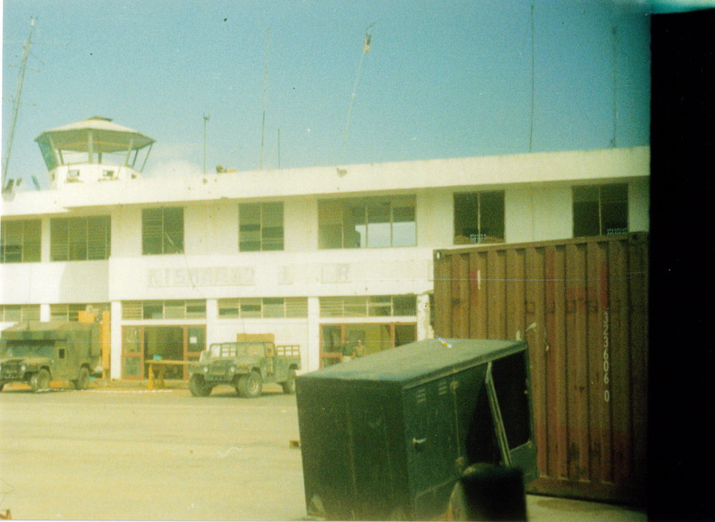 The Kismayo Airport in Kismayo, Somalia.