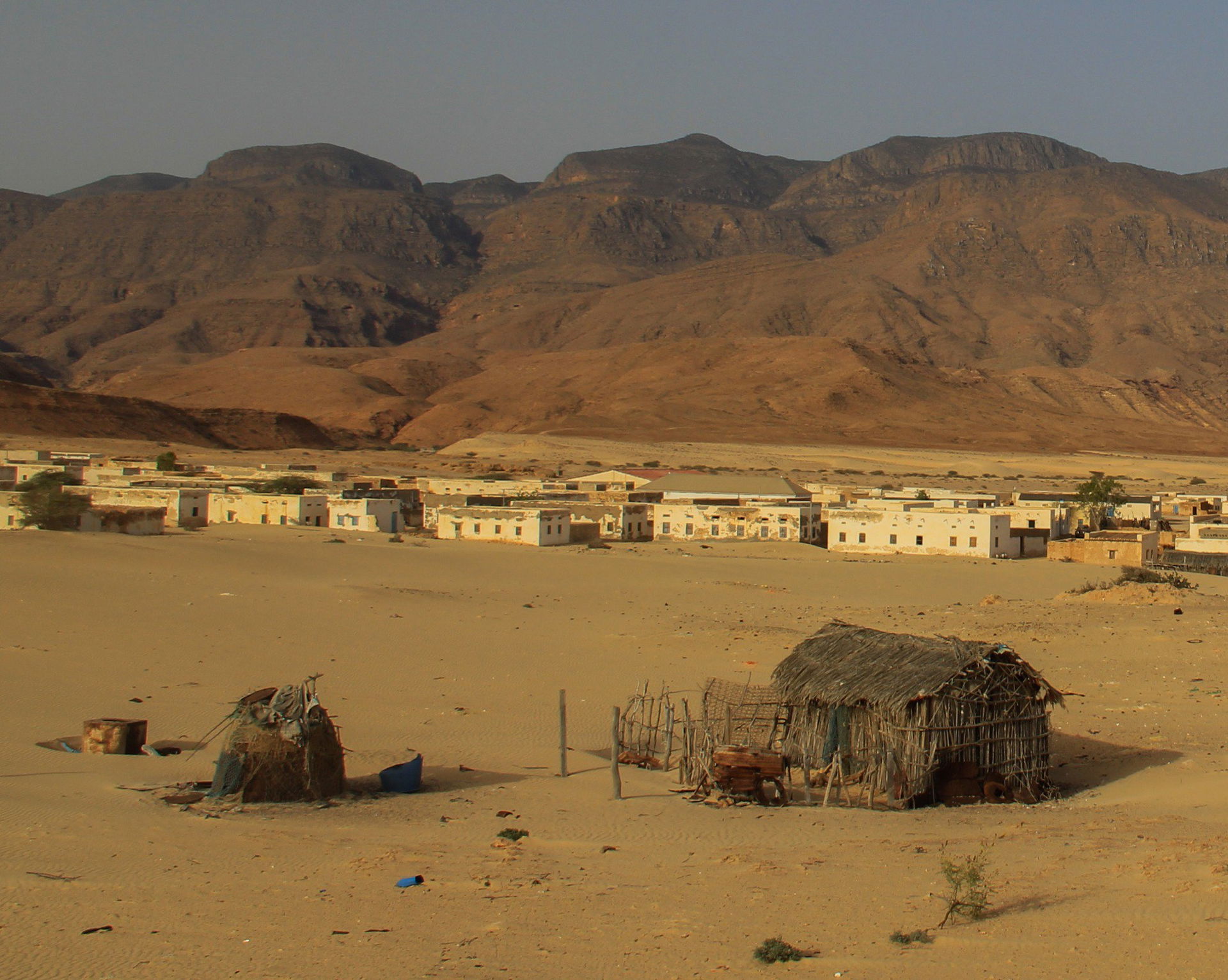 The town of Qandala on the coast of the Gulf of Aden (Qandala D…