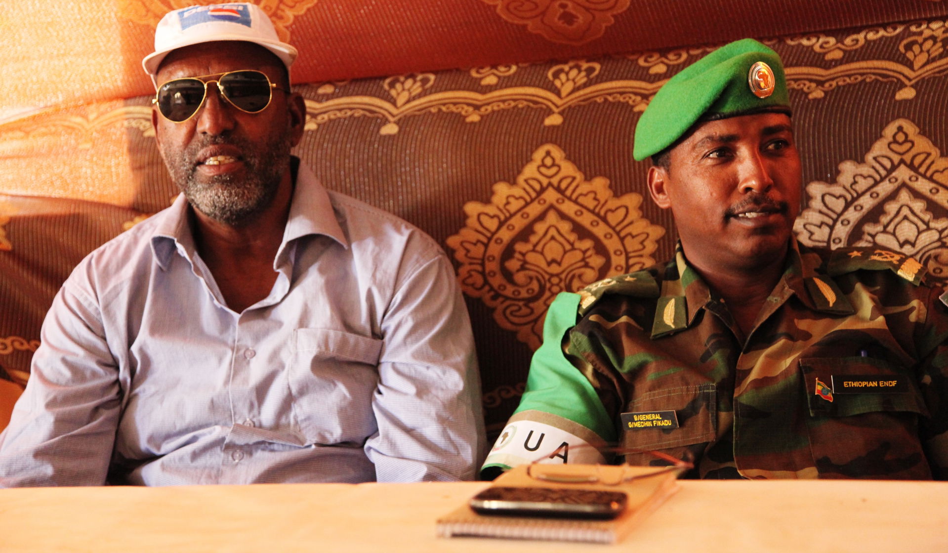 Bakol governor Mohamed Abdi Mohamed and sector 3 AMISOM command…