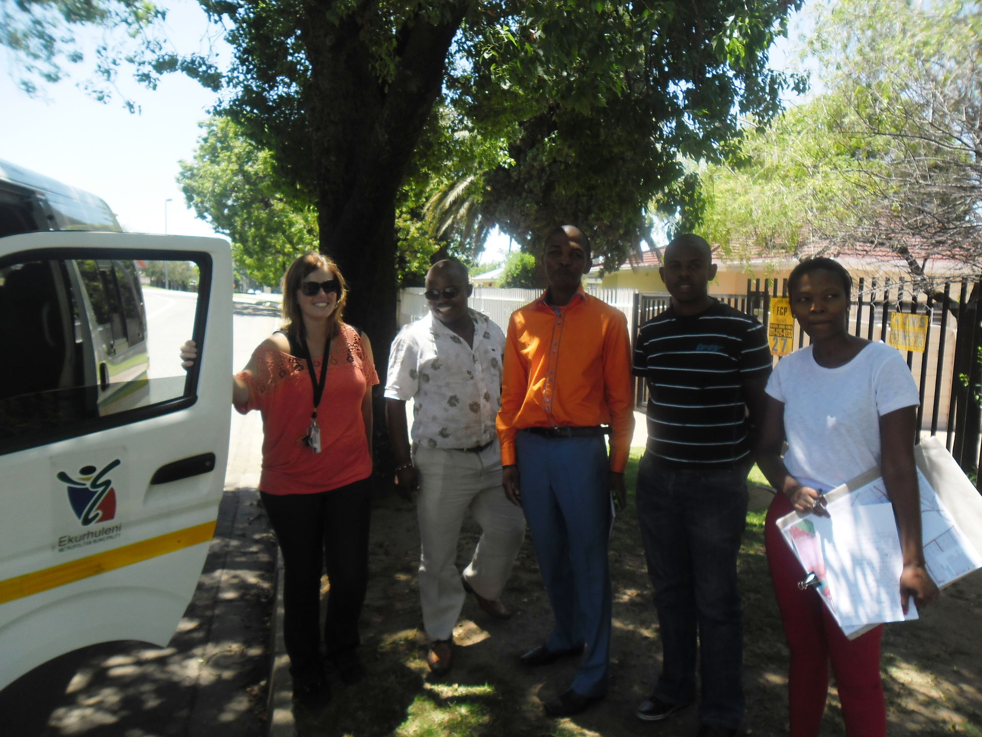 Officials from the Town Planning department of the Ekurhuleni M…