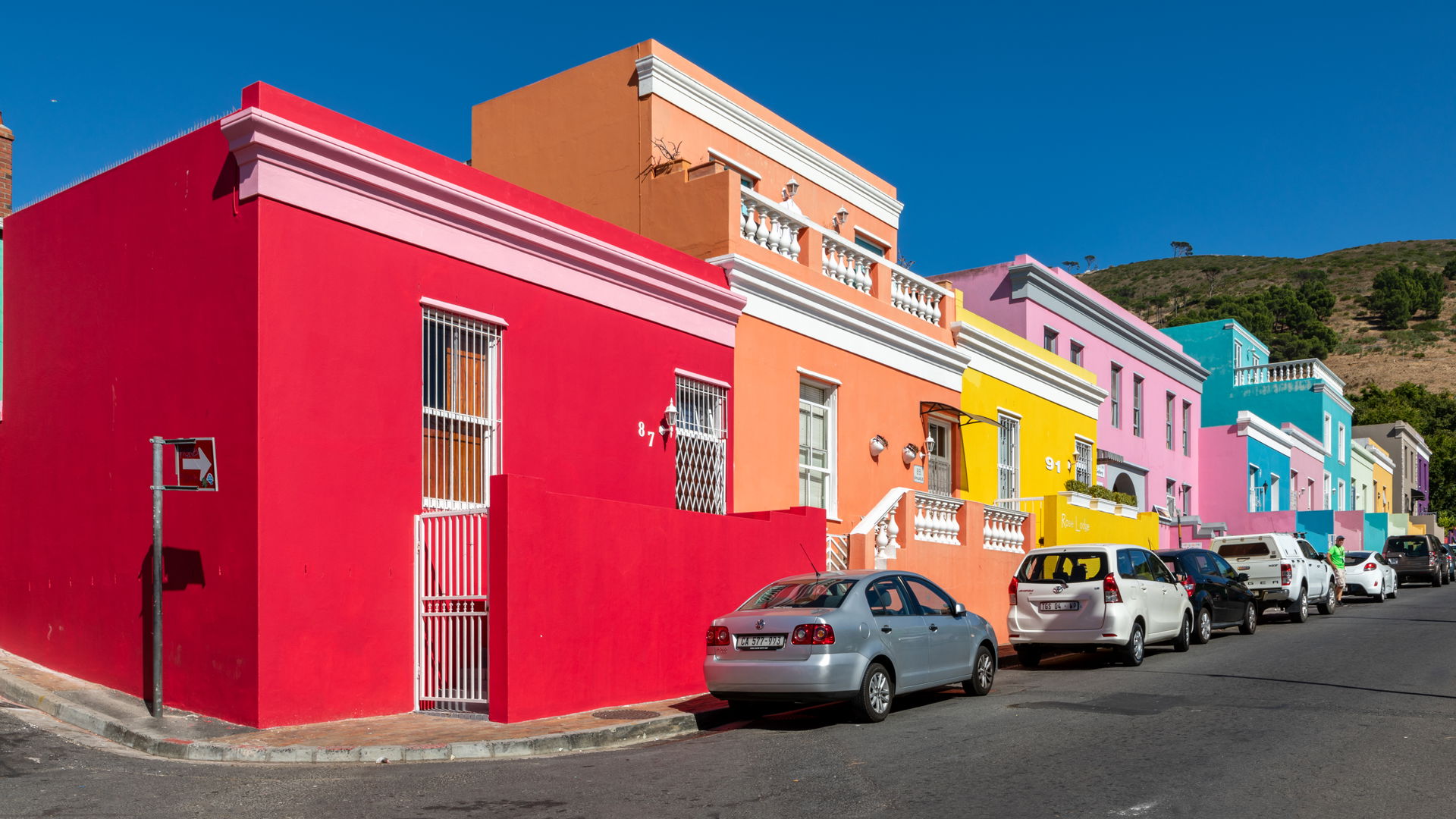 Colorful houses in Wale Street, Cape Town, Western Cape, South …