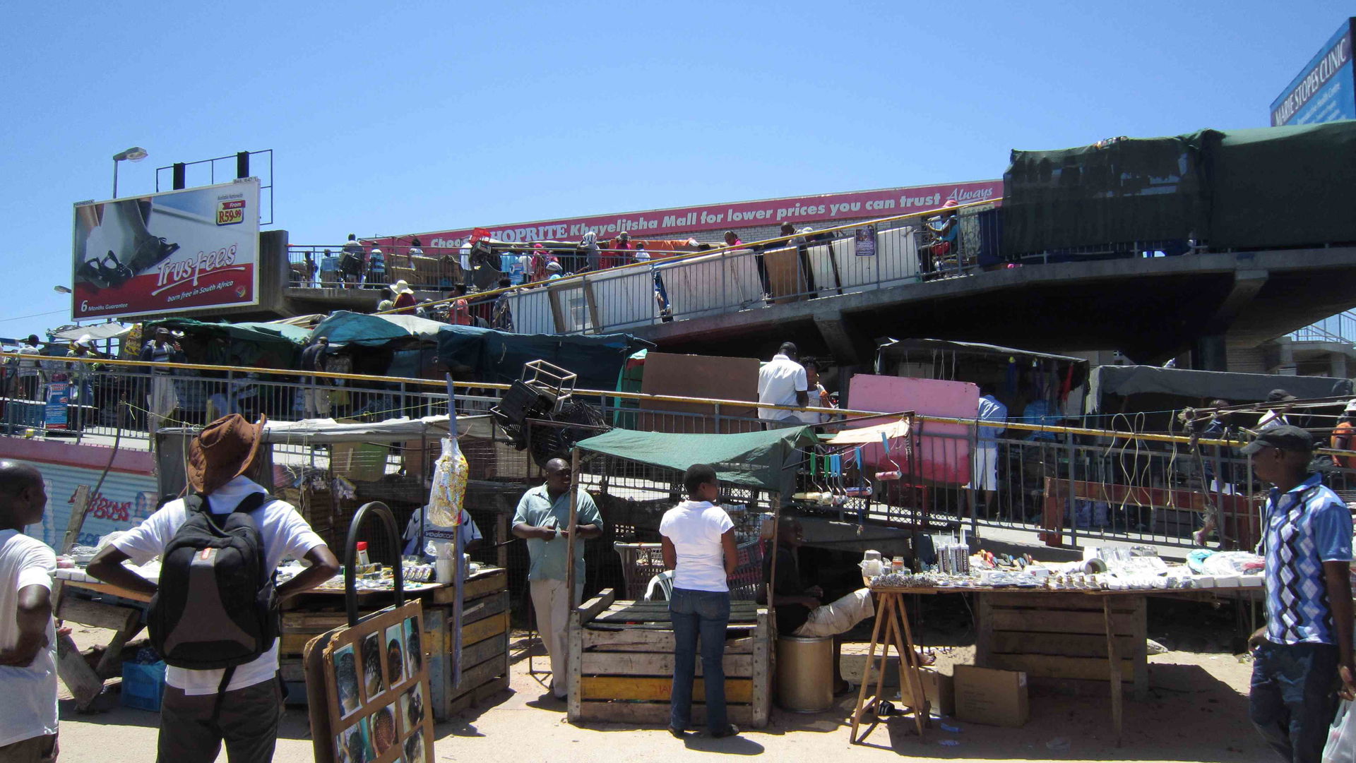 Outside of the Khayelitsha Metrorail Station