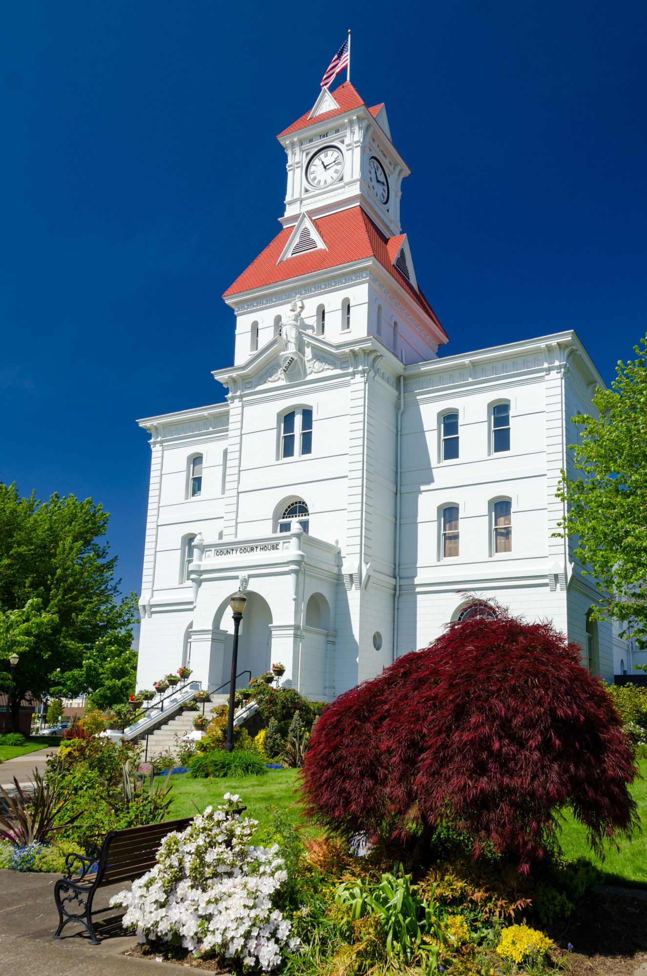 Benton County Courthouse in Corvallis. Benton County.