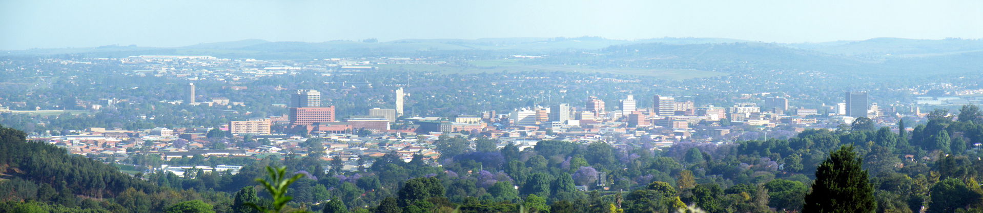 Downtown Pietermaritzburg from Chase Valley