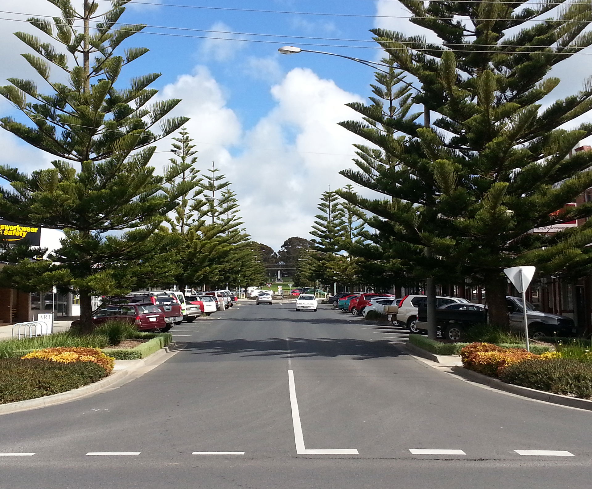 The main street in Wonthaggi, Victoria, Australia