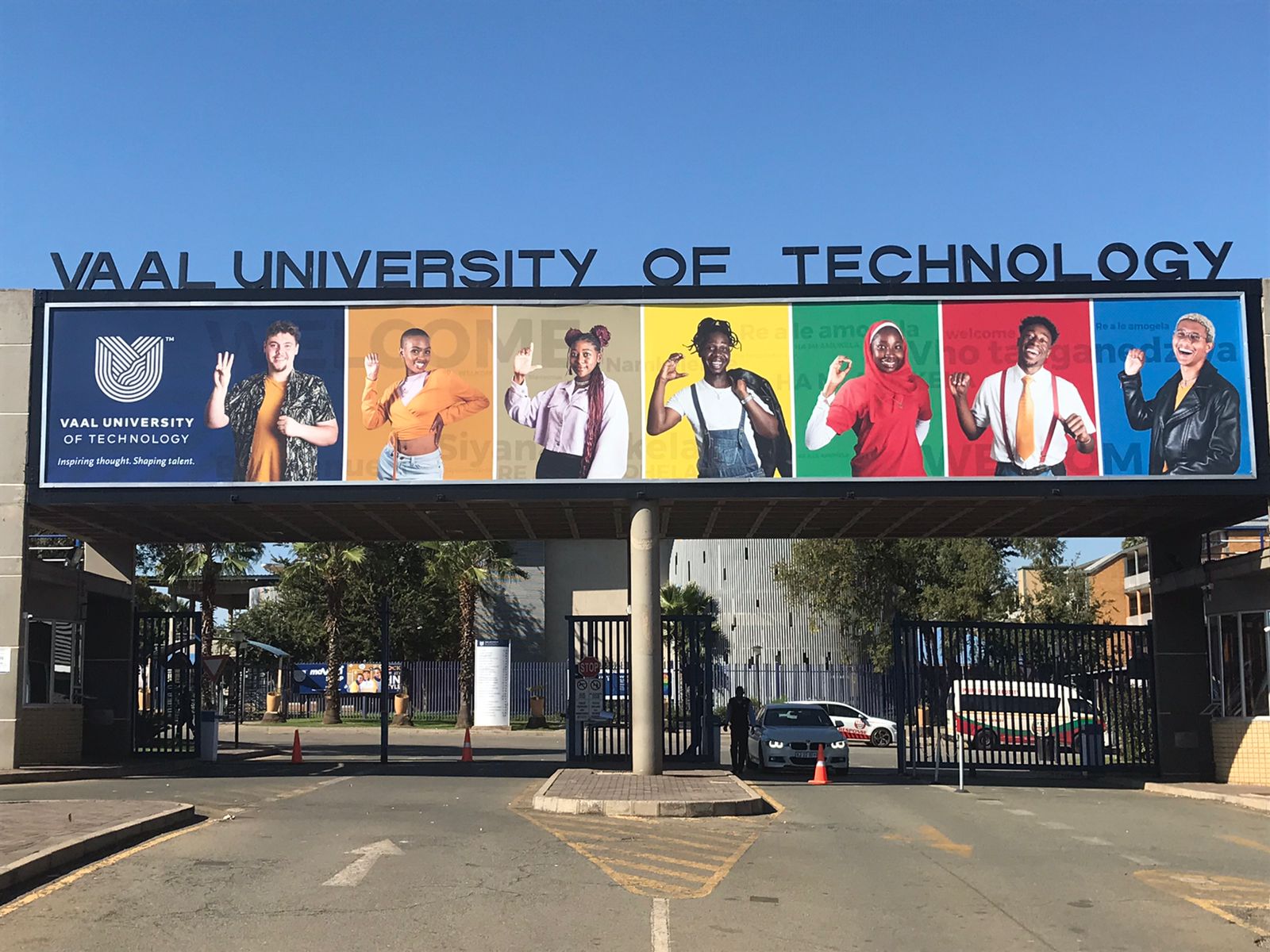The main entrance of the Vaal University of Technology