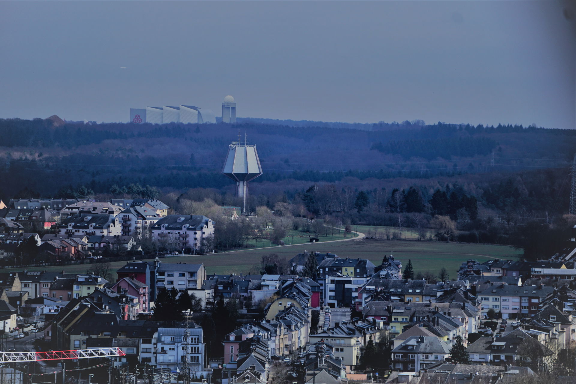 Luxembourg, vue sur la localité de Howald et le quartier Bonnev…