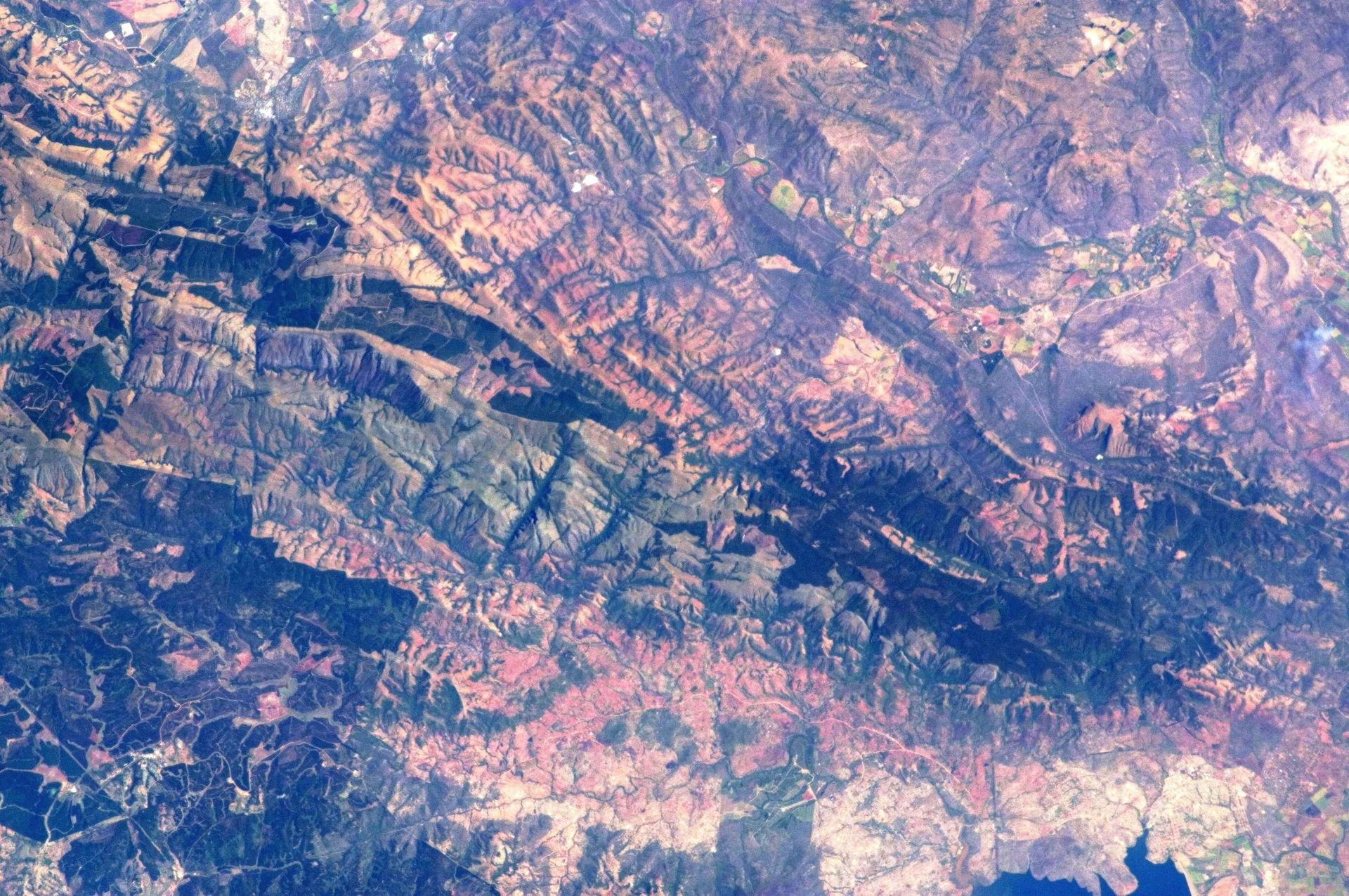 View of eastern South Africa and adjacent Eswatini taken during…