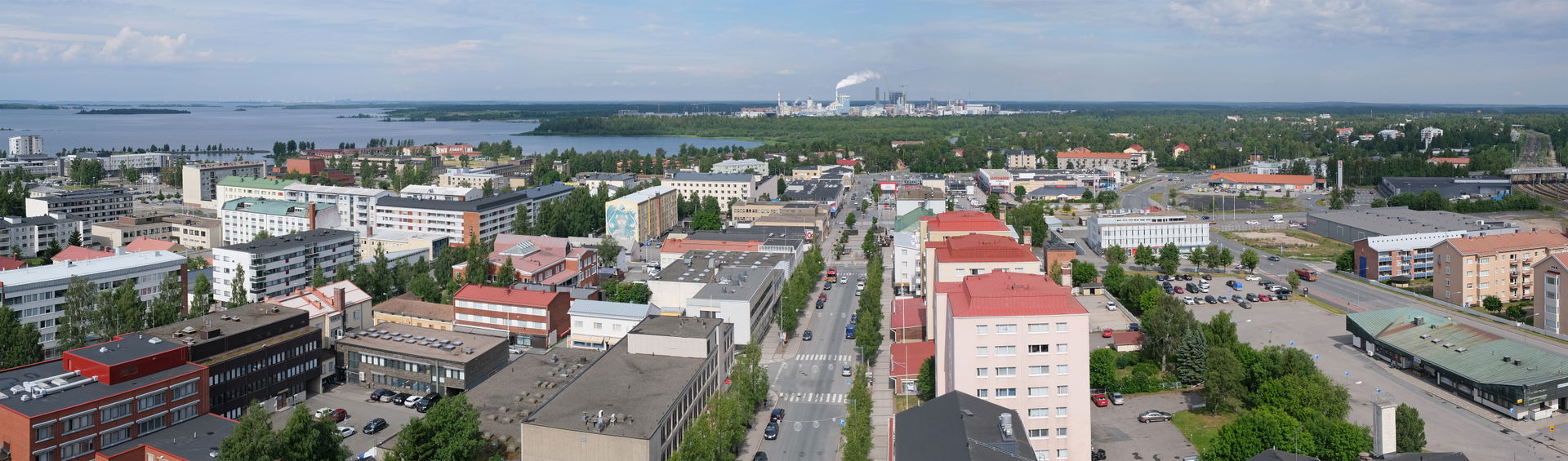 View of Kemi seen from Kemi City Hall.